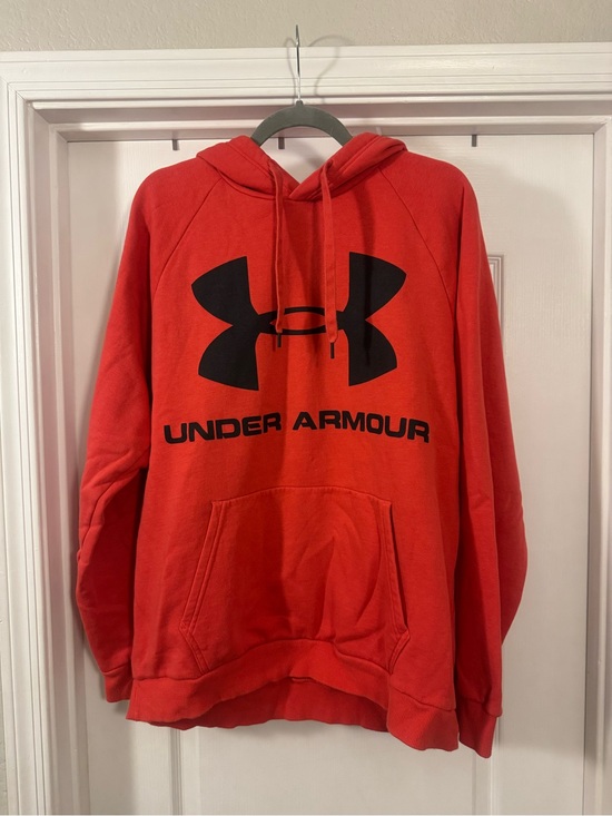 Under Armour Other - Under Armour Red Hoodie with Black Logo